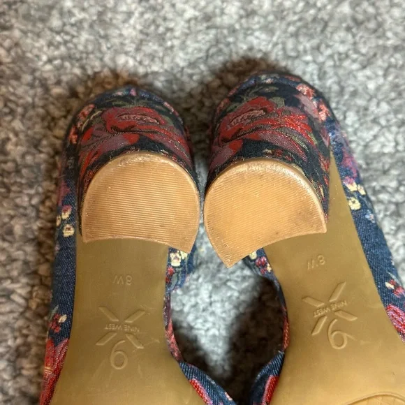 Nine West Women's Anisa9X Blue Multi Fabric 8W US - Picture 10 of 11